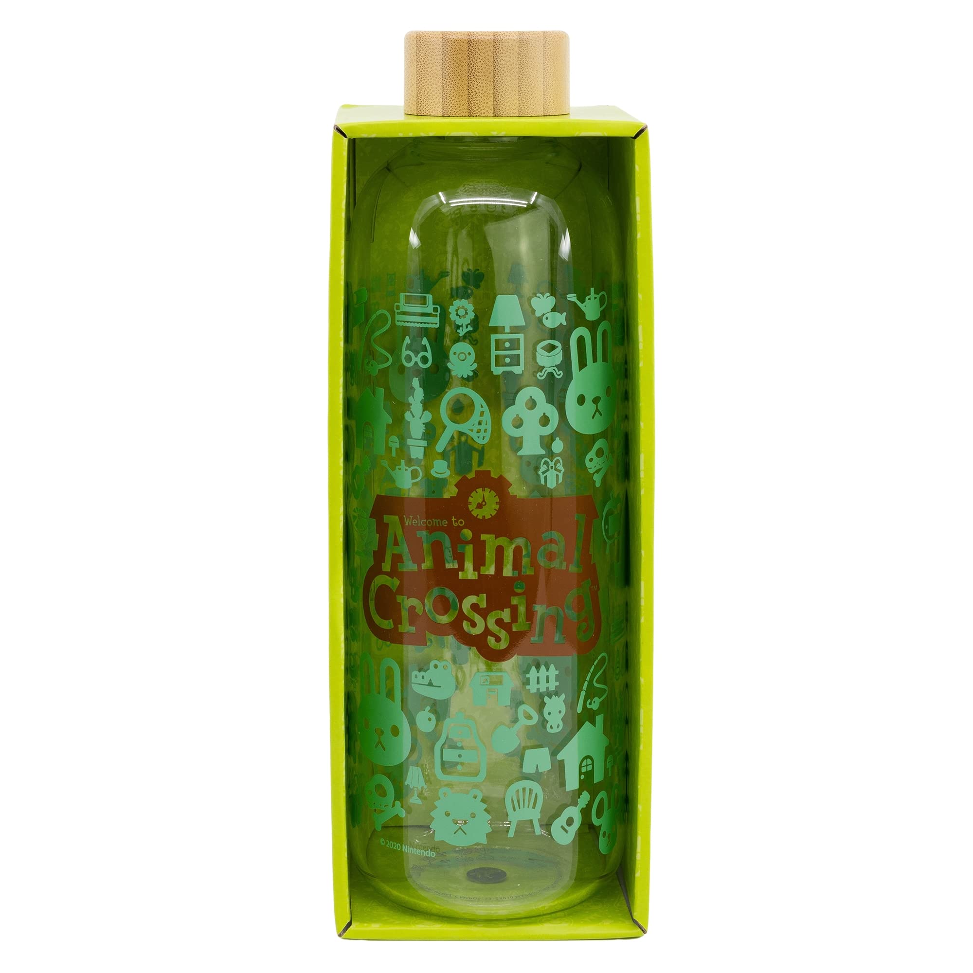 Stor8412497020058vidrio Botella, 1030 Ml Capacidad, Animales Cruce Stor8412497020058vidrio Botella, 1030 Ml Capacidad, Animales Cruce